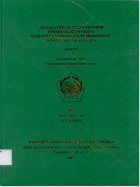 Image of ANALISA CURAH HUJAN EKSTRIM
PERSENTIL KE-98 SERTA
KAITANNYA DENGAN ANGIN MERIDIONAL
DI WILAYAH DKI JAKARTA