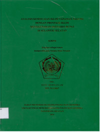 Image of ANALISIS KESESUAIAN IKLIM TANAMAN JAGUNG
DENGAN PROYEKSI IKLIM
MENGGUNAKAN SKENARIO RCP4.5
DI SULAWESI SELATAN