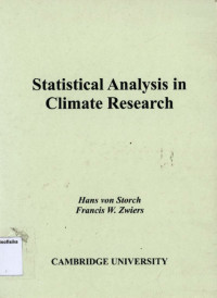 Image of STATISTICAL ANALYSIS IN CLIMATE RESEARCH