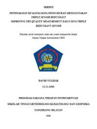 Image of PENINGKATAN KUALITAS DATA PENGUKURAN MENGGUNAKAN TRIPLE SENSOR REDUNDANT