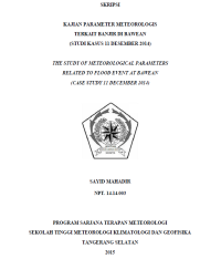 Image of JURNAL KAJIAN PARAMETER METEOROLOGIS
TERKAIT BANJIR DI BAWEAN
(STUDI KASUS 11 DESEMBER 2014)