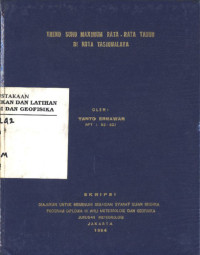 Image of Trend Suhu Maximum Rata-Rata Tahun di Kota Tasikmalaya