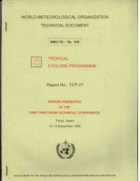 Image of WORLD METEOROGICAL ORGANIZATION TECHNICAL DOCUMENT
