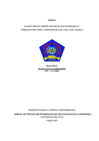 Image of KAJIAN SIKLON TROPIS NEPARTAK  DAN DAMPAKNYA TERHADAP  DINAMIKA ATMOSFER DI FAK- FAK, PAPUA BARAT