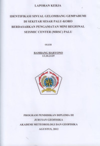 Image of ANALISA ANGIN PERMUKAAN DI LANDASAN PACU
BANDAR UDARA GAMAR MALAMO GALELA
PERIODE JANUARI 1988 – DESEMBER 1997
