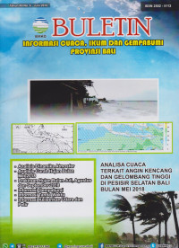 Image of BULETIN INFORMASI CUACA, IKLIM DAN GEMPABUMI PROVINSI BALI TAHUN XII NO 6 JUNI 2018