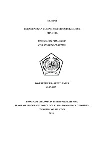 Image of PERANCANGAN COS PHI METER UNTUK MODUL PRAKTIK