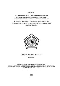 Image of Prediksi Kejadian Longsor Akibat Hujan Menggunakan Pendekatan Artificial Intelligence (AI) di Wilayah Banjarnegara