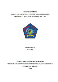 Image of Kajian Quasi Biennial Oscillation pada saat El Nino dan La Nina Periode Tahun 1999 – 2018