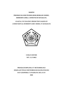 Image of Prediksi Banjir Pesisir (Rob) Berbasis Model Hidrodinamika 2 Dimensi  di Semarang