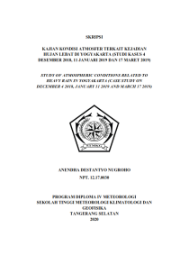 Image of Kajian Kondisi Atmosfer Terkait Kejadian Hujan Lebat di Yogyakarta (Studi Kasus 4 Desember 2018, 11 Januari 2019 dan 17 Maret 2019)