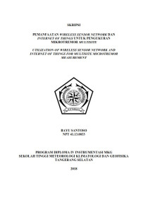 Image of PEMANFAATAN WIRELESS SENSOR NETWORK DAN INTERNET OF THINGS UNTUK PENGUKURAN MIKROTREMOR MULTISITE