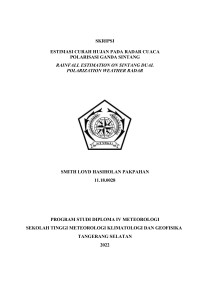 Image of Estimasi Curah Hujan Pada Radar Cuaca Polarisasi Ganda Sintang