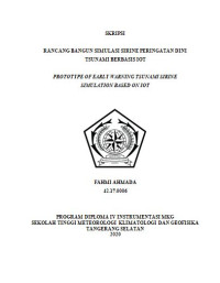 Image of Rancang Bangun Simulasi Sirine Peringatan Dini Tsunami Berbasis Iot