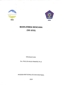 Image of Manajemen Bencana