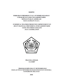 Image of PERBAIKAN PREDIKSI CUACA NUMERIK KEJADIAN CURAH HUJAN LEBAT DI JABODETABEK MENGGUNAKAN ASIMILASI DATA SATELIT CUACA