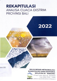 Image of Rekapitulasi Analisa Cuaca Ekstrim Provinsi Bali Tahun 2022