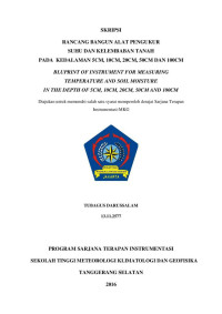 Image of RANCANG BANGUN ALAT PENGUKUR SUHU DAN KELEMBABAN TANAH PADA KEDALAMAN 5CM, 10CM, 20CM, 50CM DAN 100CM