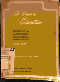 Image of Test Items in Education