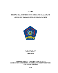 Image of PELEPAS BALON RADIOSONDE OTOMATIS JARAK JAUH