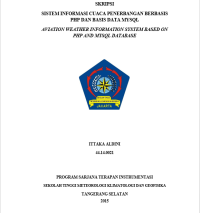 Image of JURNAL SISTEM INFORMASI CUACA PENERBANGAN BERBASIS PHP DAN BASIS DATA MYSQL