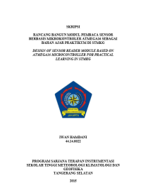 Image of JURNAL RANCANG BANGUN MODUL PEMBACA SENSOR BERBASIS MIKROKONTROLER ATMEGA16
