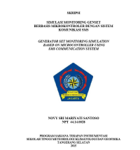 Image of JURNAL SIMULASI MONITORING GENSET  BERBASIS MIKROKONTROLER DENGAN SISTEM KOMUNIKASI SMS