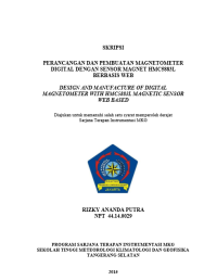 Image of PERANCANGAN DAN PEMBUATAN MAGNETOMETER DIGITAL DENGAN SENSOR MAGNET HMC5883L BERBASIS WEB