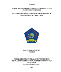 Image of Jurnal Sistem Monitoring Keamanan Ruangan Kepala Stasiun Meteorologi